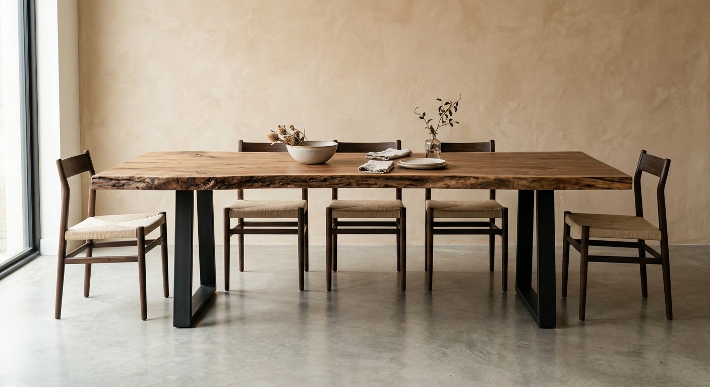Mesa de jantar maciça
